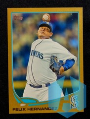 2013 Topps Gold 0580/2013 Felix Hernandez #34 Seattle Mariners